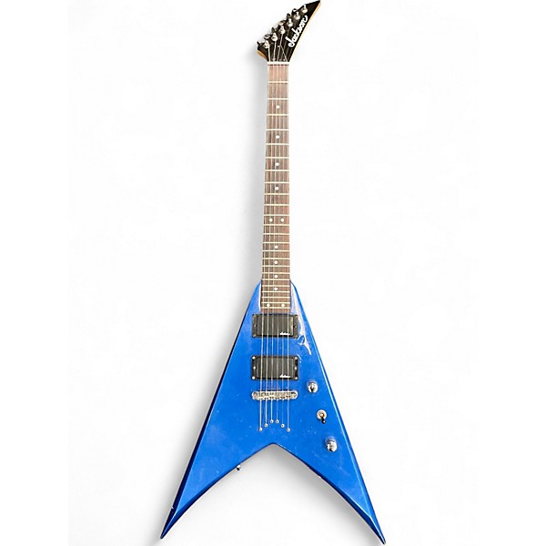 Used Jackson King V JS22 Blue Solid Body Electric Guitar