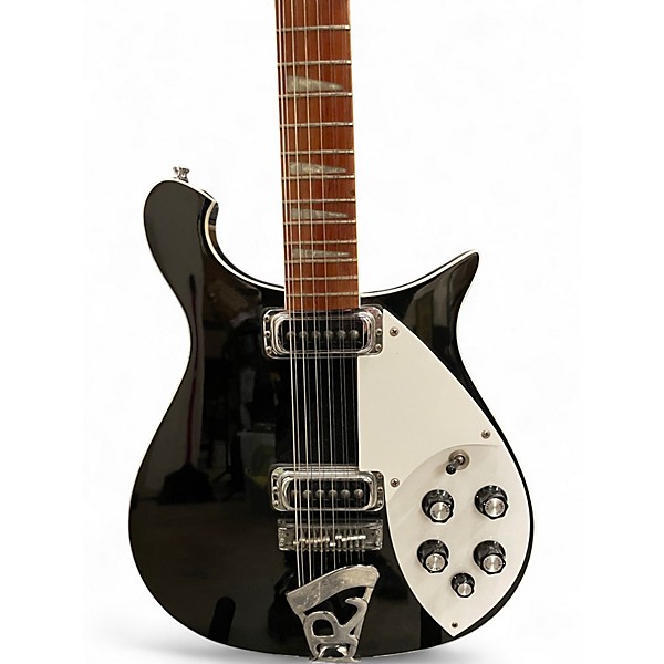 Used Rickenbacker 620/12 Black and White Solid Body Electric Guitar