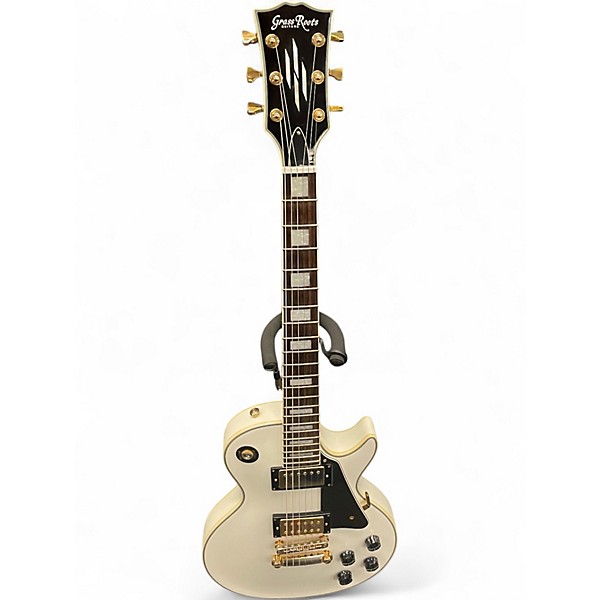 Used Grass Roots G-LP50 Alpine White Solid Body Electric Guitar