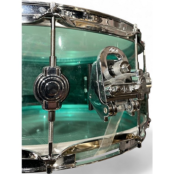 Used DW 6.5X14 Design Series Acrylic Snare Sea Glass Drum