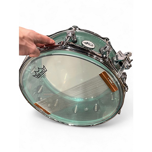 Used DW 6.5X14 Design Series Acrylic Snare Sea Glass Drum