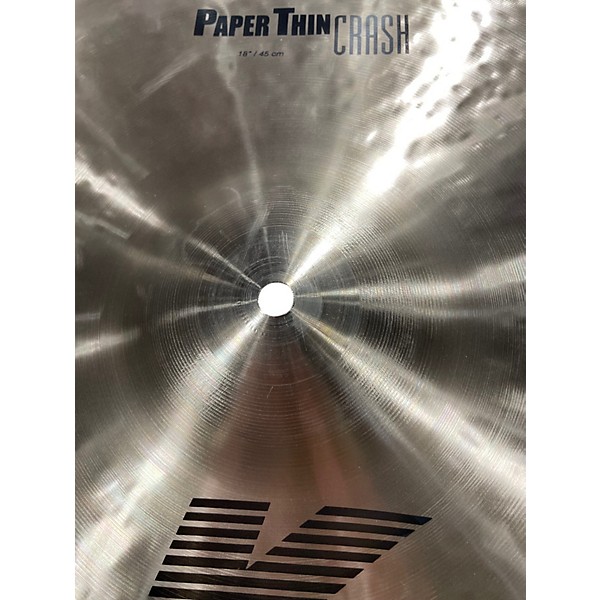 Used Zildjian 18in K Paper Thin Crash Cymbal