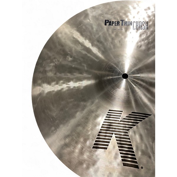 Used Zildjian 18in K Paper Thin Crash Cymbal