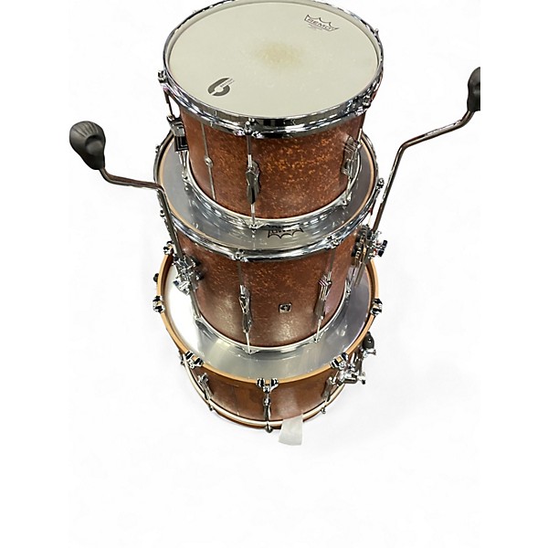 Used British Drum Co. 3 Piece Lounge Series Club Mahogany Drum Kit