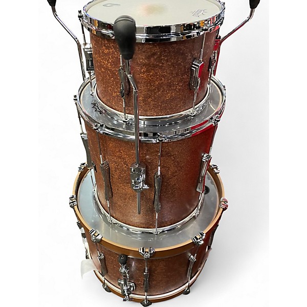 Used British Drum Co. 3 Piece Lounge Series Club Mahogany Drum Kit