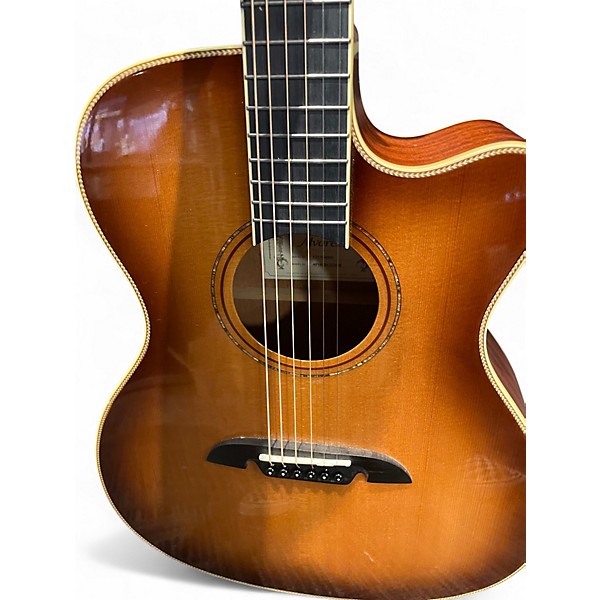 Used Alvarez AFH600CE 2 Color Sunburst Acoustic Electric Guitar