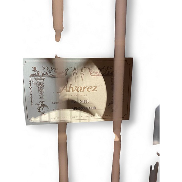 Used Alvarez AFH600CE 2 Color Sunburst Acoustic Electric Guitar