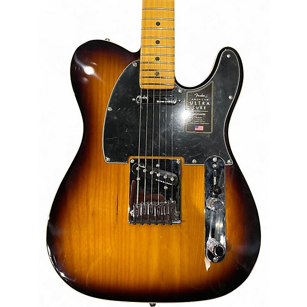 Used Fender American Ultra Luxe Stratocaster 3 Color Sunburst Solid Body Electric Guitar