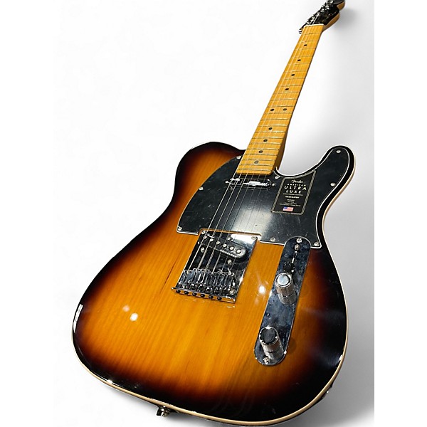 Used Fender American Ultra Luxe Stratocaster 3 Color Sunburst Solid Body Electric Guitar