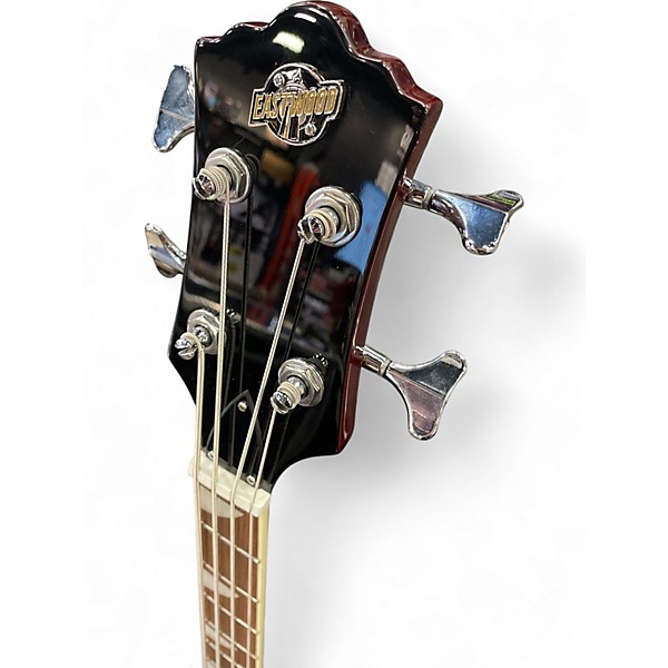 Used Eastwood Classic 4 Red Electric Bass Guitar