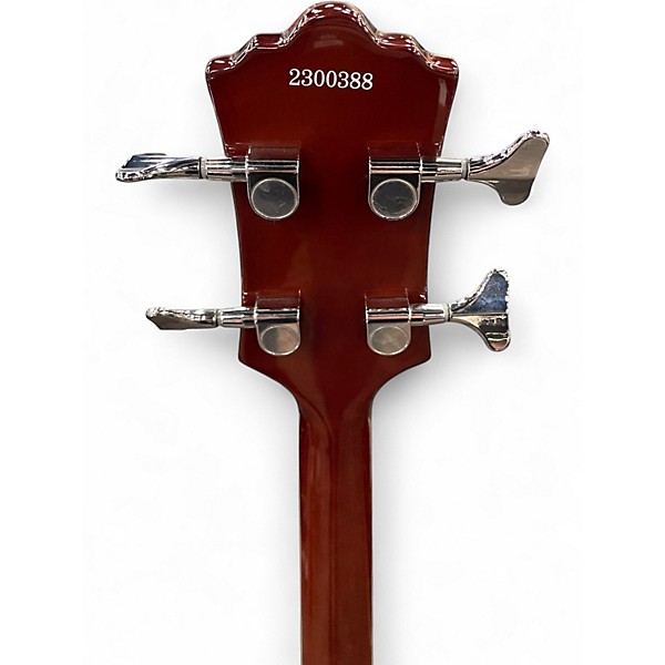 Used Eastwood Classic 4 Red Electric Bass Guitar