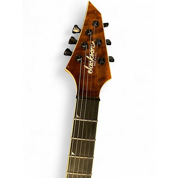 Used Jackson USA MISHA MANSOR HT6QM Trans Amber Solid Body Electric Guitar