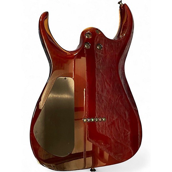 Used Jackson USA MISHA MANSOR HT6QM Trans Amber Solid Body Electric Guitar