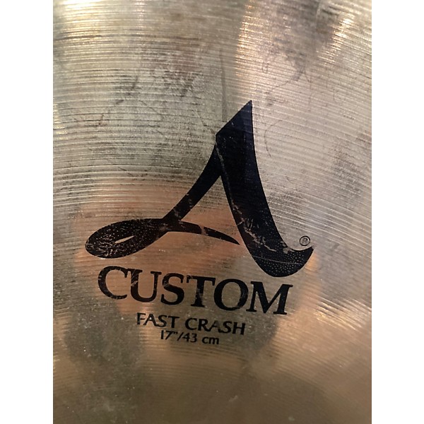 Used Zildjian 17in A Custom Fast Crash Cymbal