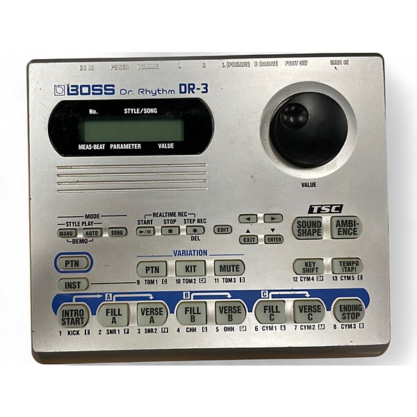 Used BOSS DR3 Dr Rhythm Drum Machine
