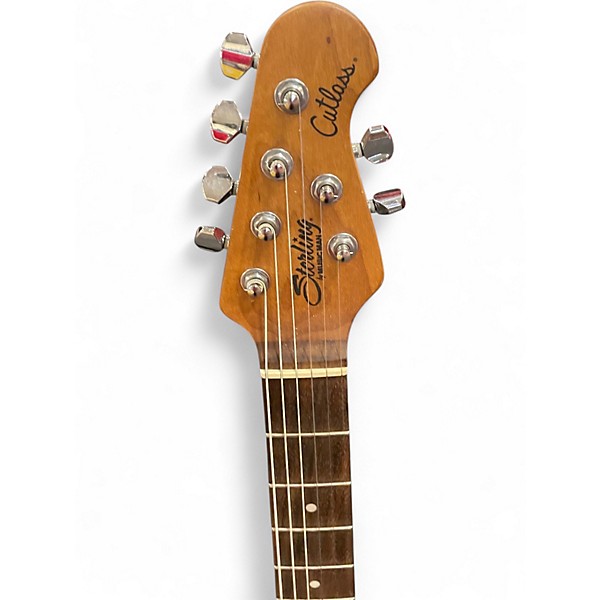 Used Sterling by Music Man TC50 cutlass Lake Placid Blue Solid Body Electric Guitar