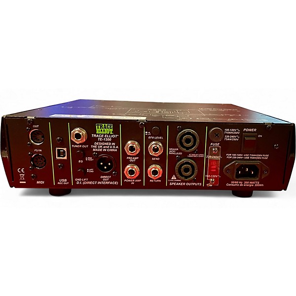 Used Trace Elliot TE-1200 Bass Amp Head