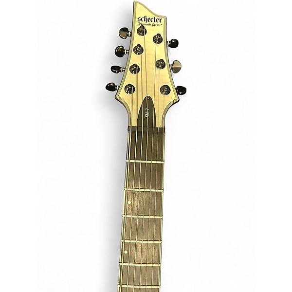 Used Schecter Guitar Research KM7 MKIII  Trans White Solid Body Electric Guitar