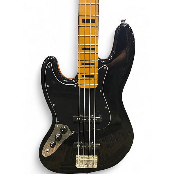 Used 2020s Squier BASS ZH Black Electric Bass Guitar