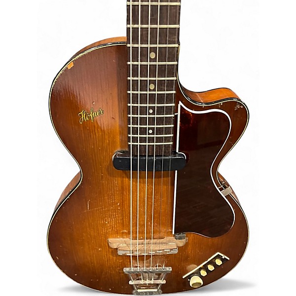 Used Hofner CLUB 40 Antique Natural Hollow Body Electric Guitar