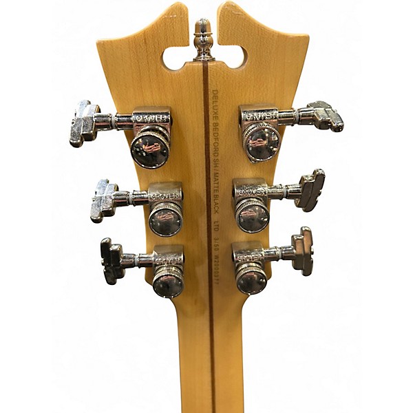 Used D'Angelico Deluxe Bedford SH LTD Matte Black Hollow Body Electric Guitar