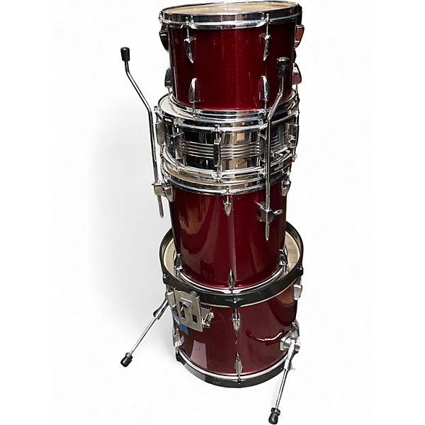 Used TAMA 4 Piece Imperialstar Wine Red Drum Kit