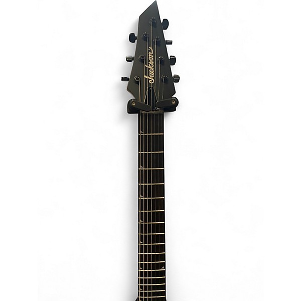 Used 2025 Jackson JS22KV-7 Black Solid Body Electric Guitar