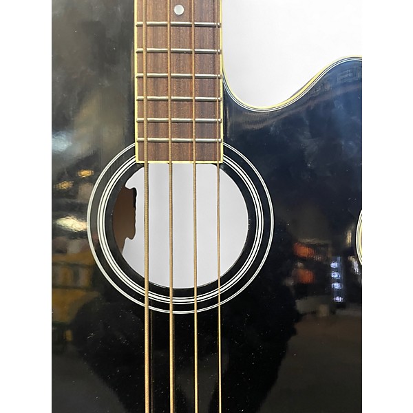 Used Ibanez AEB5E -BK Black Acoustic Electric Guitar