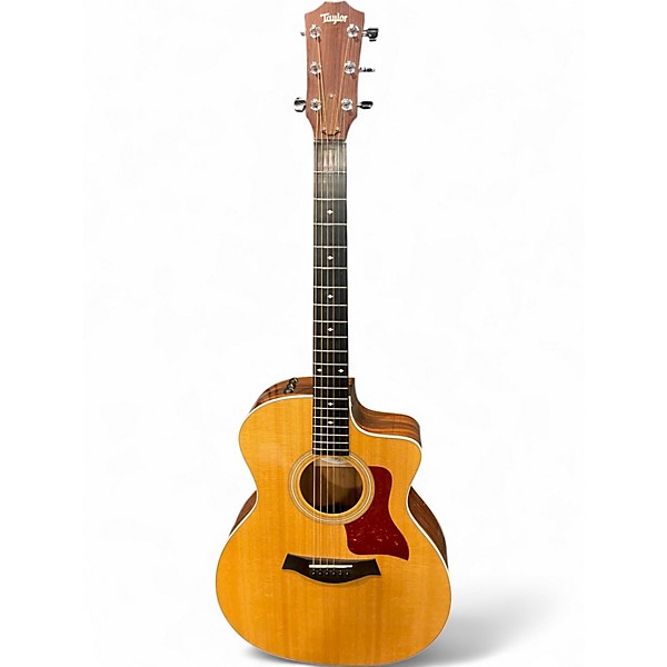 Used Taylor 214CE Natural Acoustic Electric Guitar