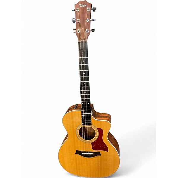 Used Taylor 214CE Natural Acoustic Electric Guitar