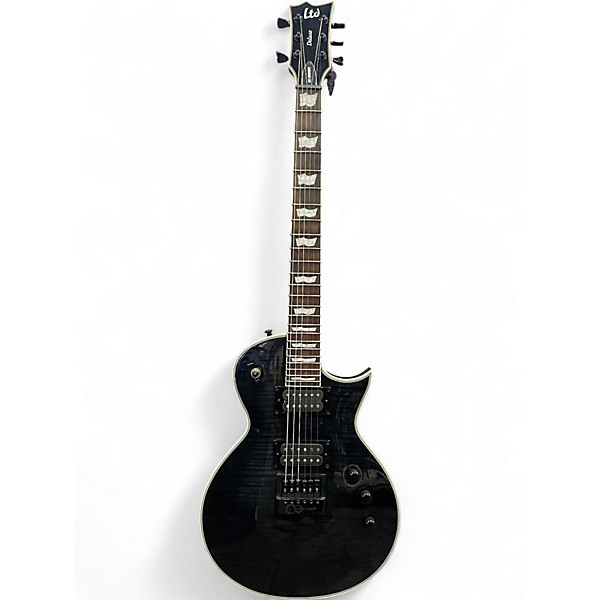 Used 2020s ESP LTD EC1000 Evertune Trans Black Solid Body Electric Guitar