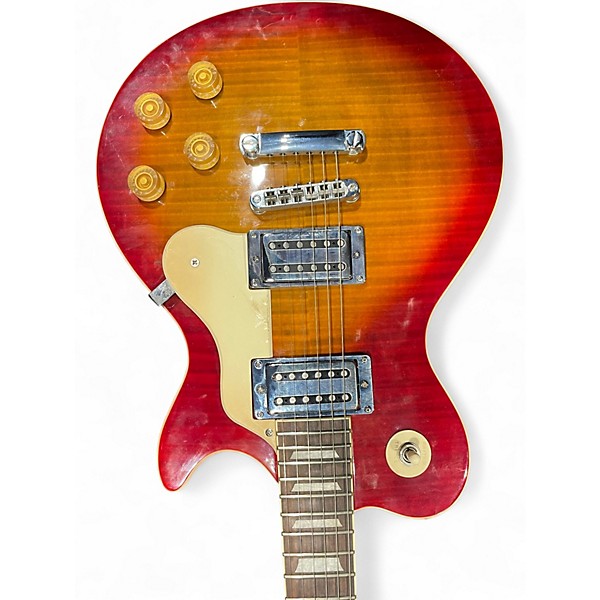 Used Silvertone Avion Cherry Burst Solid Body Electric Guitar