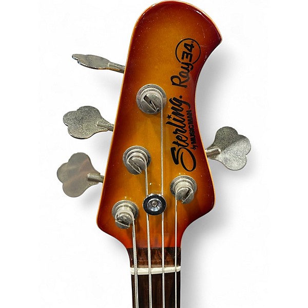 Used Sterling by Music Man Ray34 Honey Burst Electric Bass Guitar