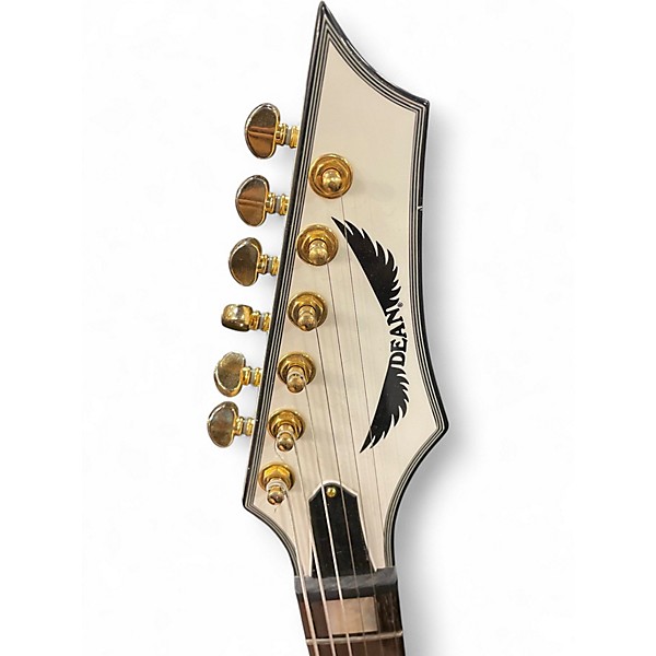 Used Dean Cadillac Straight Six Vintage White Solid Body Electric Guitar