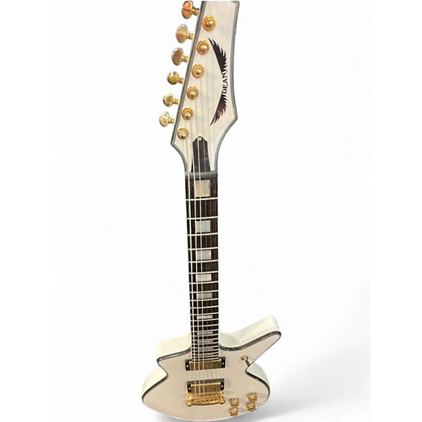 Used Dean Cadillac Straight Six Vintage White Solid Body Electric Guitar