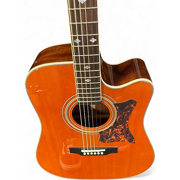 Used Epiphone Masterbuilt DR-500MCE Natural Acoustic Electric Guitar