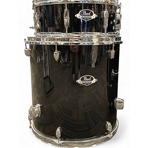 Used Pearl 4 Piece Export Series Piano Black Drum Kit