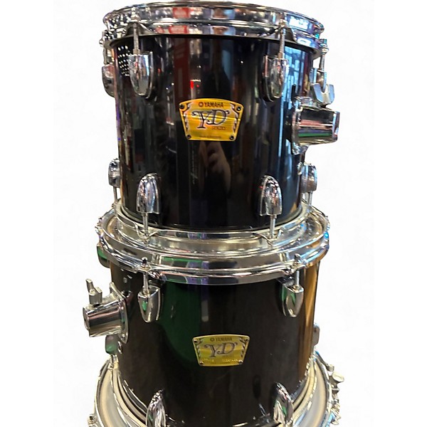Used Yamaha 5 Piece YD Series Drums Black Drum Kit