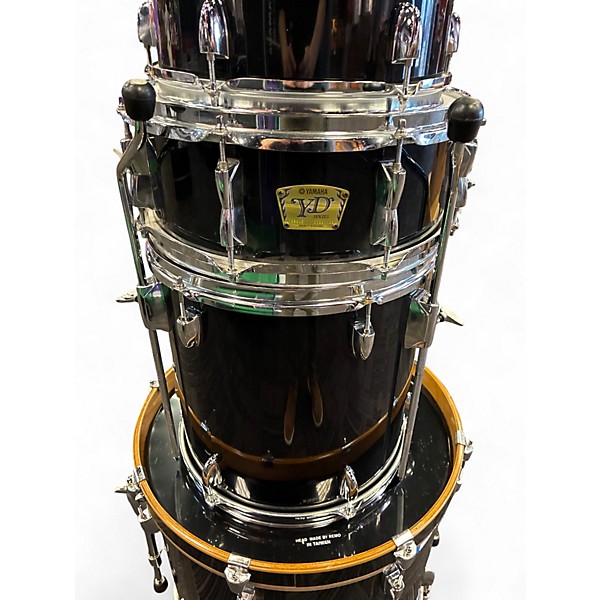 Used Yamaha 5 Piece YD Series Drums Black Drum Kit