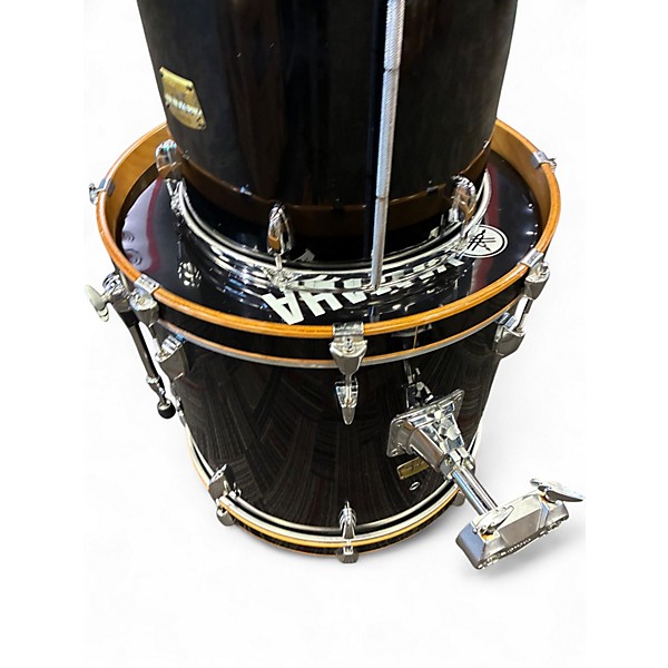 Used Yamaha 5 Piece YD Series Drums Black Drum Kit