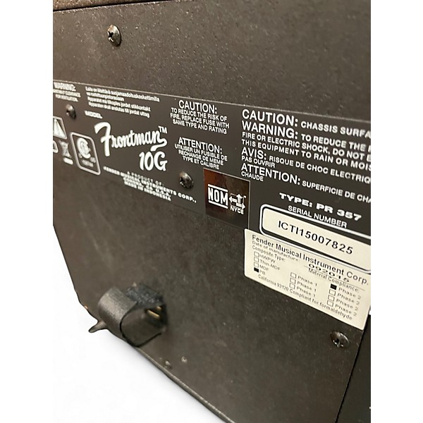 Used Fender  frontman 10g Guitar Cabinet