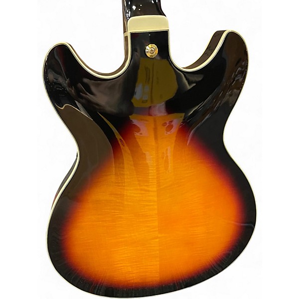 Used Ibanez AS113 2 Color Sunburst Hollow Body Electric Guitar