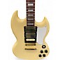 Used Harley Benton DC-600 VI Vintage Cream Solid Body Electric Guitar