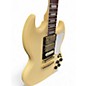 Used Harley Benton DC-600 VI Vintage Cream Solid Body Electric Guitar