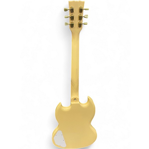 Used Harley Benton DC-600 VI Vintage Cream Solid Body Electric Guitar