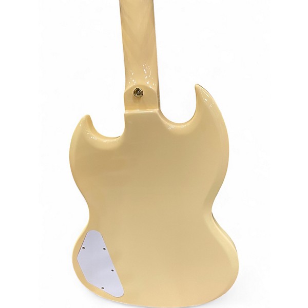 Used Harley Benton DC-600 VI Vintage Cream Solid Body Electric Guitar