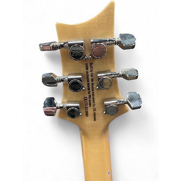 Used PRS SE Custom 24 TRANS CORAL Solid Body Electric Guitar