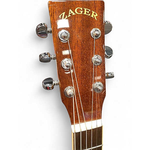 Used Zager ZAD-500M Natural Acoustic Guitar