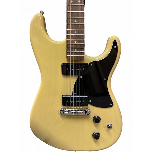 Used Squier Paranormal Strat-O-Sonic Vintage Blonde Solid Body Electric Guitar