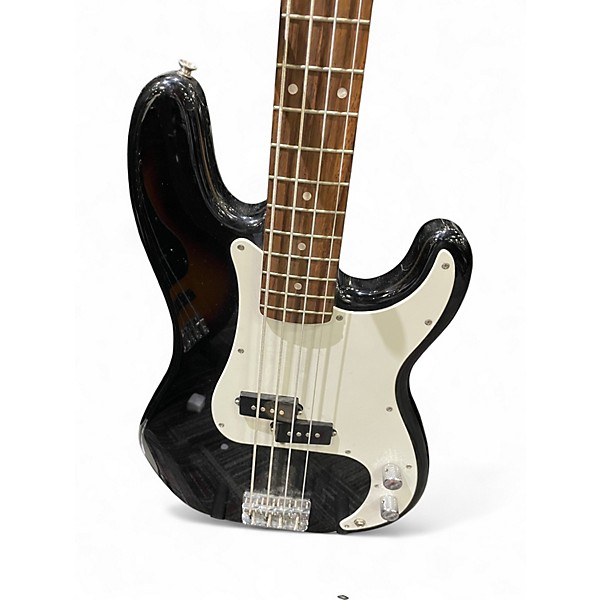 Used Squier Precision Bass Black Electric Bass Guitar